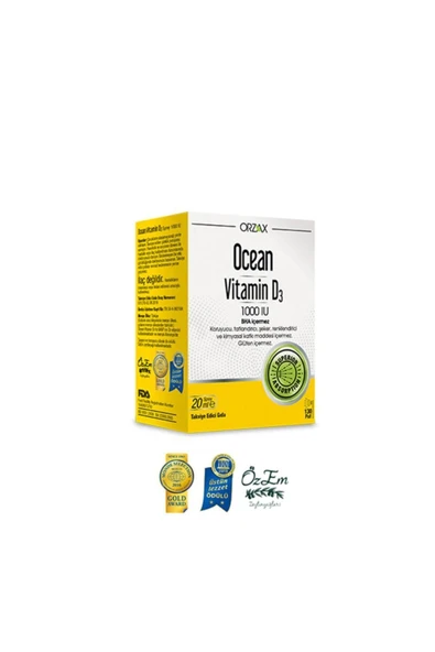Ocean Vitamin D3 1000 Iu Sprey 20 ml ürün görseli 1