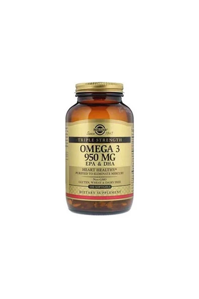 Solgar Omega-3 950 Mg - 100 Kapsül ürün görseli 1