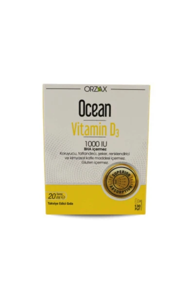Ocean Vitamin D3 1000 Iu Sprey 20ml - Resim 3