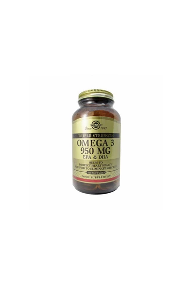 Solgar Omega-3 950 MG 100 Kapsül ürün görseli 1