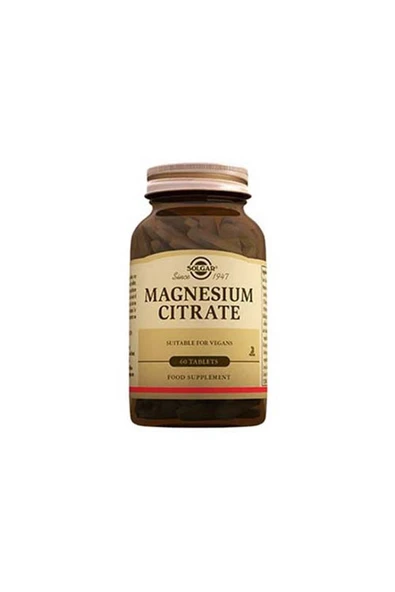 Solgar Magnesium Citrate 200 Mg Tablet ürün görseli 1