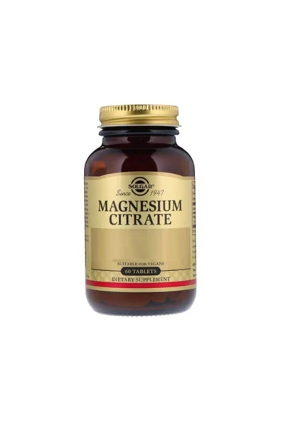 Solgar Magnesium Citrate 200 mg 60 Tablet ürün görseli 1