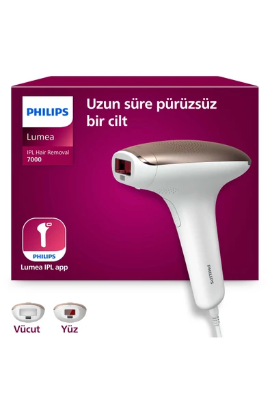 Philips Lumea 7000 Serisi SC1997/00 IPL Tüy Alma,Vücut ve Yüz için 2 Başlık,Çanta ürün görseli 1