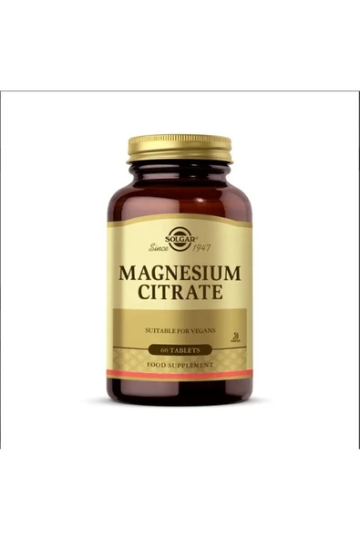 Solgar Magnesium Citrate 60 Tablet ürün görseli 1