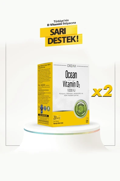 Ocean Vitamin D3 1000 Iu 20 Ml Sprey 2 Adet ürün görseli 1