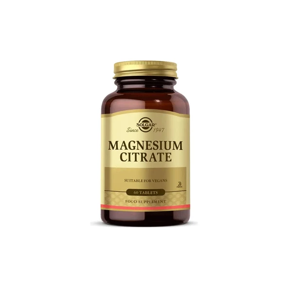Solgar Magnesium Citrate 200 mg 60 Tablet ürün görseli 1