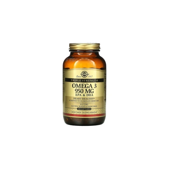 Solgar Omega-3 950 Mg 100 Softjel Kapsül ürün görseli 1
