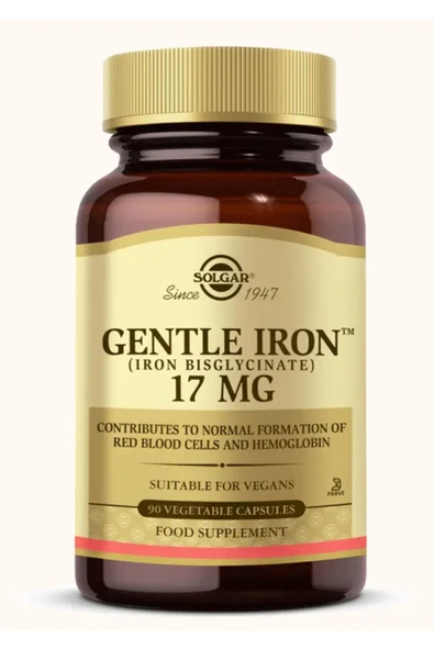Solgar Gentle Iron™ 17 mg 90 Kapsül ( 2 kutu ) ürün görseli 1