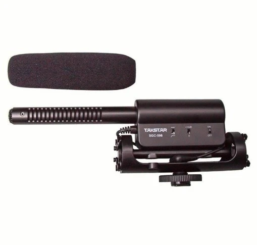 Takstar SGC-598 DSLR Kamera Fotoğraf Makinesi Uyumlu Shotgun Condenser Mikrofon ürün görseli 1
