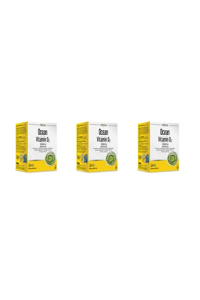 Ocean Vitamin D3 1000 Iu Sprey 20 Ml 3'li Paket ürün görseli 1