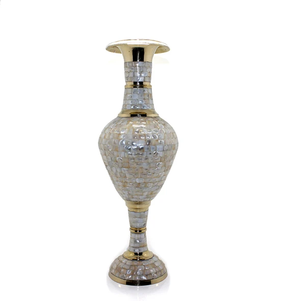 Pirinç Sedefli Vazo 90 Cm KSK131 ürün görseli 1