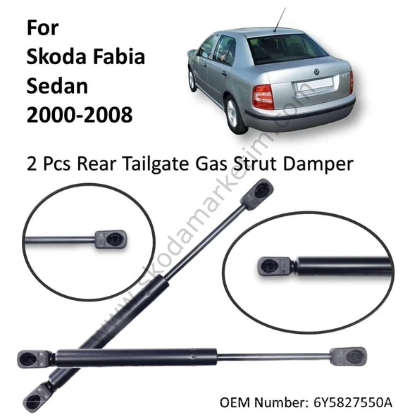 Skoda Fabia 1999-2007 Bagaj Amortisörü Adet Sedan (Oem No: 6Y5827550A) ürün görseli 1