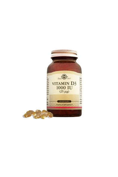Solgar Vitamin D3 1000ıu 100 Kapsül ürün görseli 1