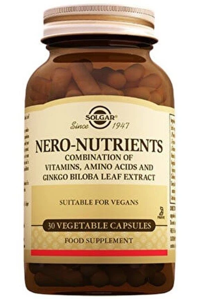 Solgar Nero Nutrients 30 Kapsül ürün görseli 1