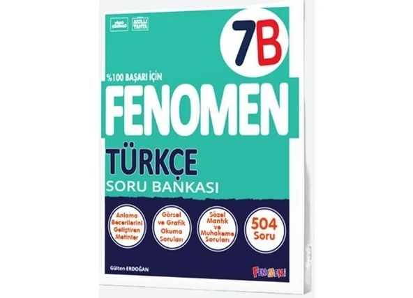Fenomen Yayınları 7. Sınıf Türkçe B Soru Bankası LGS Hazırlık Setli Ürün ürün görseli 1