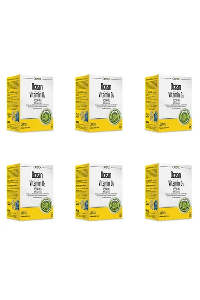 Ocean Vitamin D3 1000 Iu Sprey 20 Ml 6'lı Paket ürün görseli 1