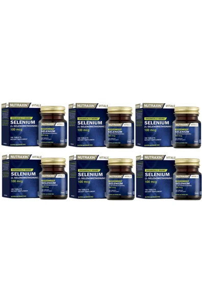 Nutraxin Selenıum 100 Mcg 100 Tablet-selenıum Takviyesi*6 Adet ürün görseli 1