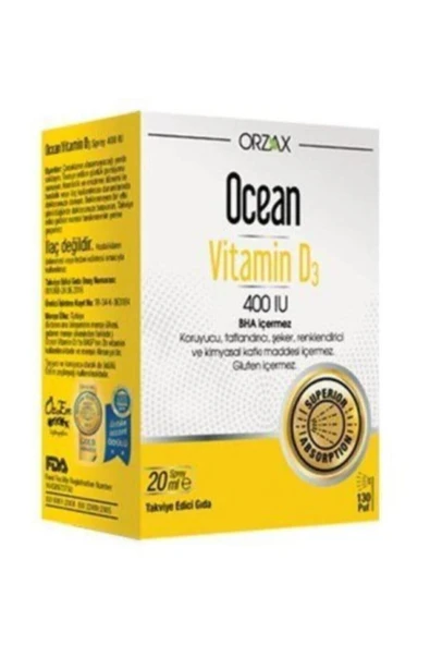 Ocean Vitamin D3 400 IU Oral Sprey 20 ml ürün görseli 1