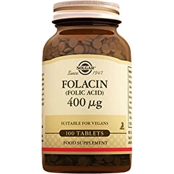 Solgar Folic Acid (Folacin) 100 Tablet  (  1  Adet  ) ürün görseli 1