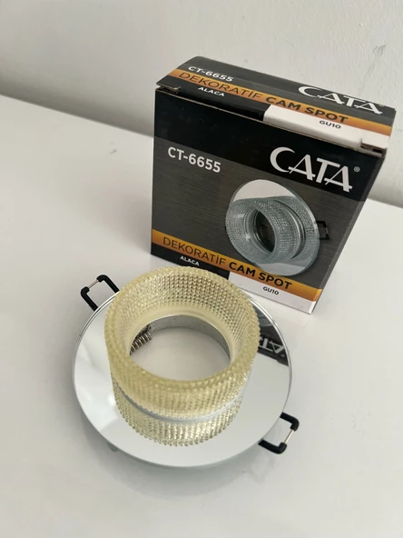CATA DEKORATİF CAM SPOT (CT-6655 ALACA) ürün görseli 1