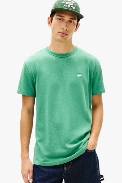 Tommy Hilfiger   TJM REG BADGE TEE EXT Erkek Yeşil T-Shirt - DM0DM22667 ürün görseli 1