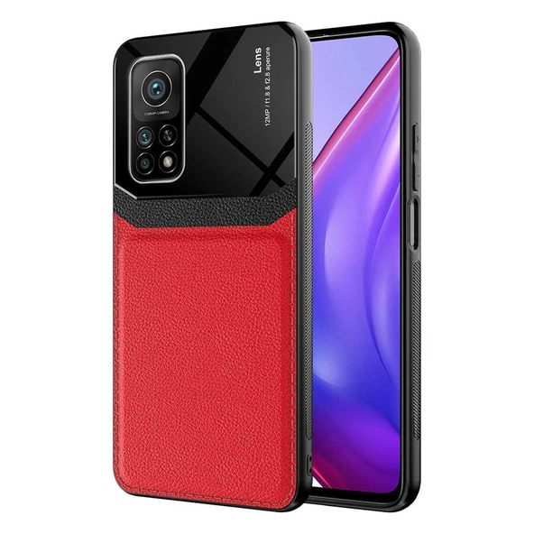 Xiaomi Mi 10T Pro 5G Kılıf Deri Görünümlü Tasarım Sert Arka Kapak ürün görseli 1