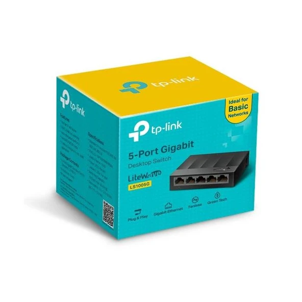 TP-Link Ls1005G 5 Port Gigabit Desktop Swıtch ürün görseli 1