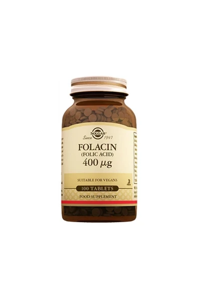 Solgar Folıc Acıd 400 Mcg 100 Tablet ürün görseli 1