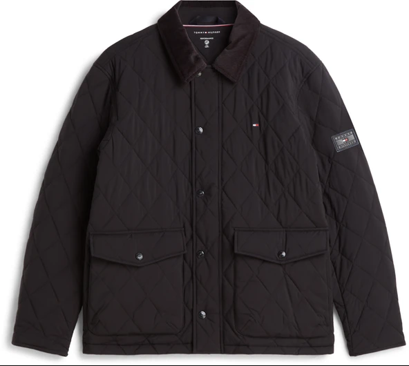 Tommy Hilfiger   DIAMOND QUILTED JACKET Erkek Siyah Mont - MW0MW41768 ürün görseli 1