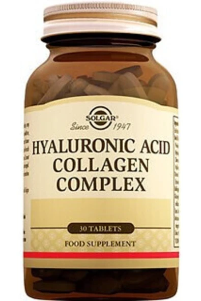 Solgar Hyaluronic Acid Collagen Complex 30 Tablet ürün görseli 1