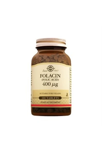 Solgar Folic Acid 400 mcg 100 Tablet ürün görseli 1