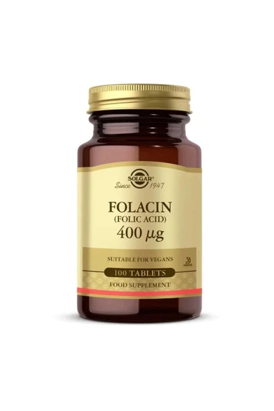 Solgar Folacin (Folic Acid) 400 Mcg 100 Tablet ürün görseli 1