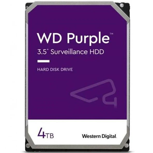 Wd Wd43Purz Purple 4 Tb Sata3 5400Rpm 64Mb 7/24 Güvenlik Diski ürün görseli 1