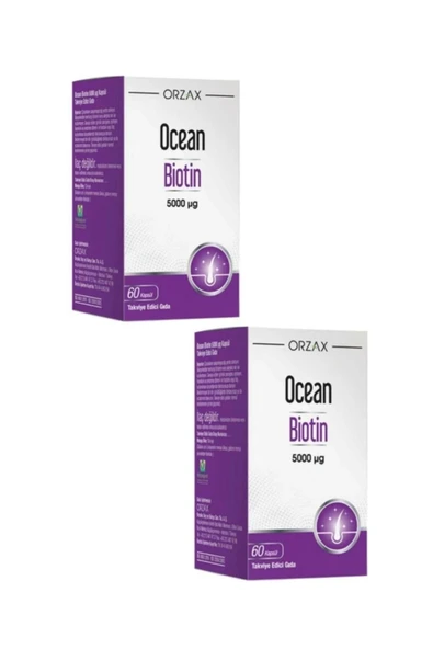Ocean Biotin 5000 Mcg 60 Kapsül 2 Adet ürün görseli 1