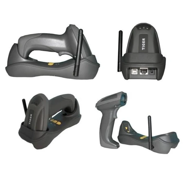 PERKON (TIGER) 2D Imager CS26 Wlan (Kablosuz) El Tipi Karekod Okuyucu Ayaklı 200metre mesafeye kadar ürün görseli 1