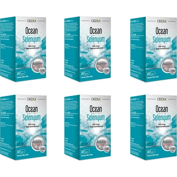 Ocean Selenyum 60 Tablet 6'lı Paket ürün görseli 1