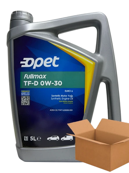 Opet Fullmax TF-D 0W-30 Sentetik Motor Yağı 4 X 5 Litre ÜT: 2024 ürün görseli 1