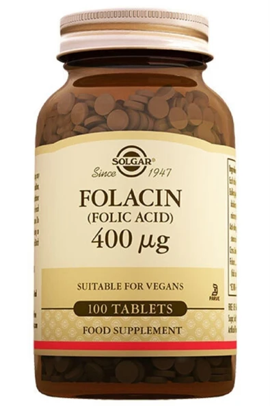 Solgar Folacin 400 mcg 100 Tablet ürün görseli 1