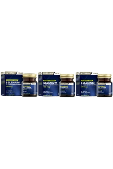 Nutraxin Selenium 100 mcg 100 Tablet 3 Adet ürün görseli 1