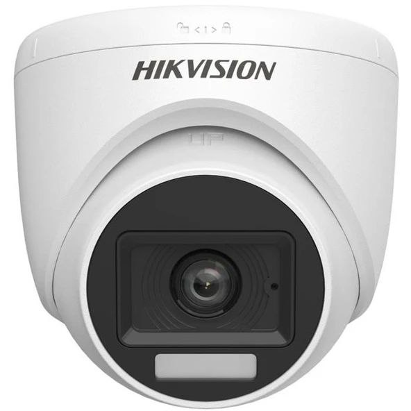 Hikvision DS-2CE76D0T-LPFS 2MP 2.8mm 20mt IR Sma.Hyb.Dahili Mic.Dome HD-TVI Kame ürün görseli 1