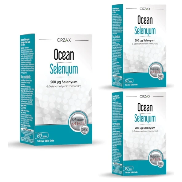 Ocean Selenyum 60 Tablet 200 Mcg X3 Adet ürün görseli 1