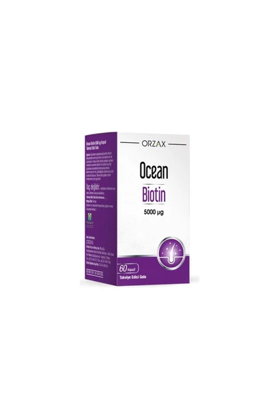 Ocean Biotin 5000 Mcg 60 Kapsül -Va695 ürün görseli 1