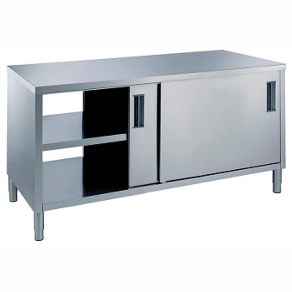 Electrolux Professional Pass-through Dolaplı Çalışma Tezgahı, 1 Raflı Ve 4 Kayar Kapılı, 1400mm MTND1400PN ürün görseli 1