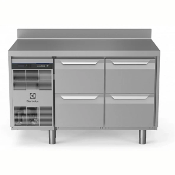 Electrolux Professional Endüstriyel Soğutmalı Tezgah, Sırtlı, "heavy Duty", Aısı304, -2°/+10°c, Dijital, Tropikal - 290 Lt, 4x½ Çekmeceli EH2H3BB ürün görseli 1