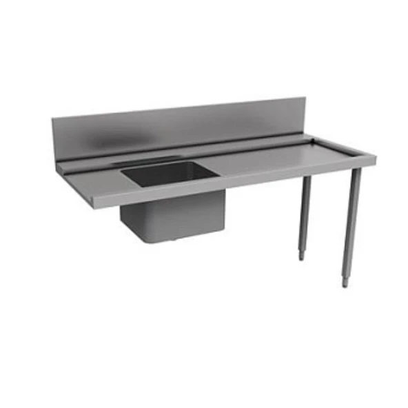 Electrolux Professional Bulaşık Giriş Tezgahı, Tek Evyeli (500x400 Mm), Giyotin Tip Bulaşık Makinesi İçin, Filtreli, Sağdan Sola - 1800 Mm PTSBHT18R ürün görseli 1