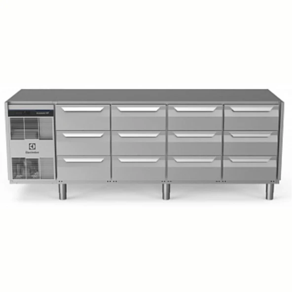 Electrolux Professional Endüstriyel Soğuk Tezgah 12x1/3 Çekmeceli 590 Lt,-2+10 °c, Aısı 304, Üst Tablasız EH4H7CCCC ürün görseli 1