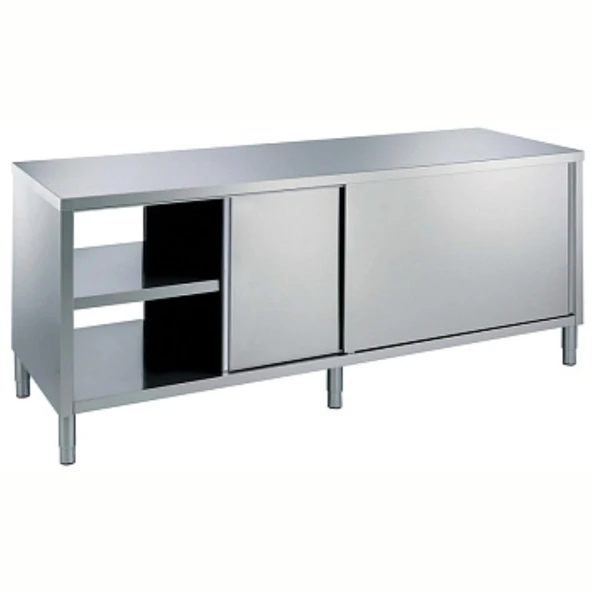 Electrolux Professional Dolaplı Çalışma Tezgahı, Pass-thru, 1 Ara Raf Ve 4 Kapılı - 1600 Mm MTND1600PN ürün görseli 1