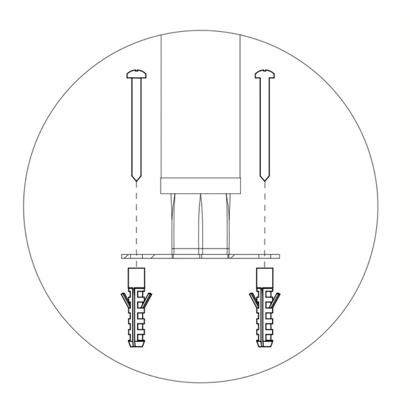 Electrolux Professional BHFF 2 Kare Ayak İçin Zemin Ankraj Kiti ,865386 ürün görseli 1