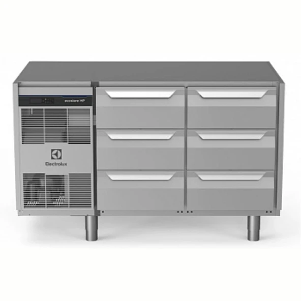 Electrolux Professional Endüstriyel Soğutmalı Tezgah 6x1/3 Çekmeceli 290 Lt -2+10°c, Aısı 304 Üst Tablasız EH2H7CC ürün görseli 1