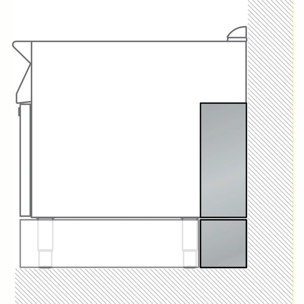 Electrolux Professional WALLCOV Servis Kanalı İçin 2 Ad.panel,tek Sıra ,206181 ürün görseli 1